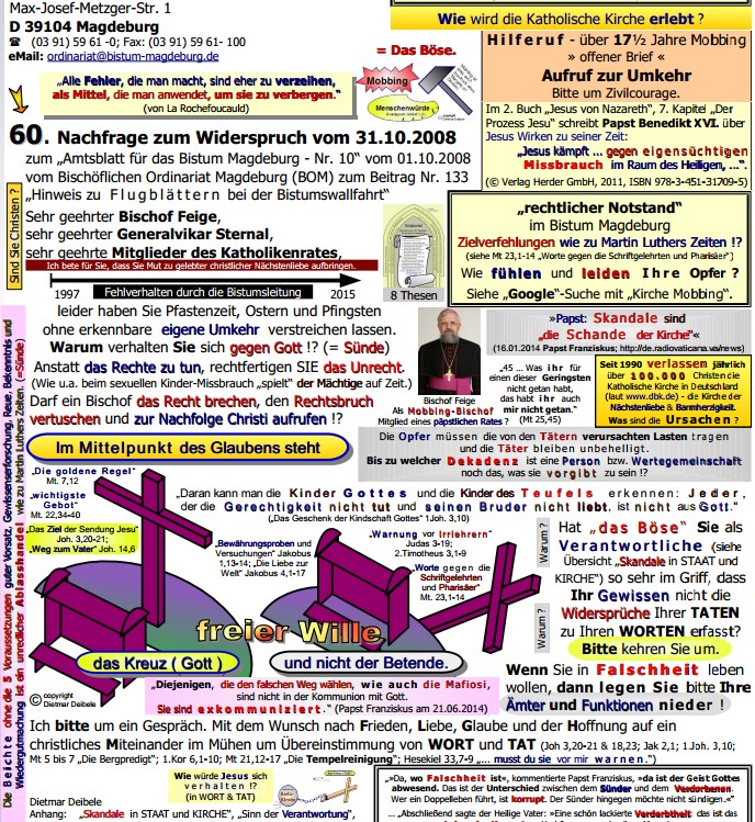 07.06.2015 60. Nachfrage, Kirche, Mobbing